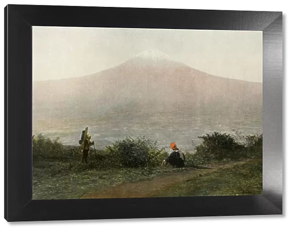 Le Fousi-Yama, Voican du Japon, (Mount Fuji, Volcano in Japan), 1900. Creator: Unknown