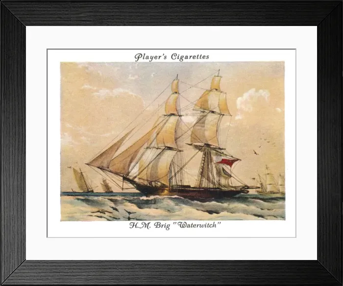 Framed Print : H. M. Brig Waterwitch, 1936. Creator: Unknown Framed Print : H. M. Brig Waterwitch, 1936. Creator: Unknown