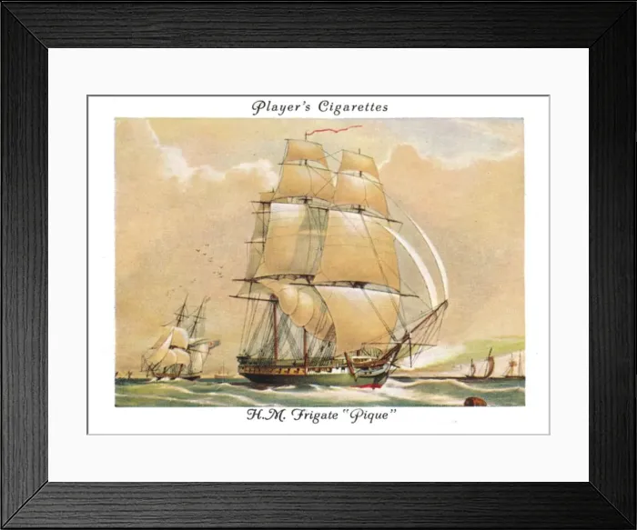 Framed Print : H. M. Frigate Pique, 1936. Creator: Unknown Framed Print : H. M. Frigate Pique, 1936. Creator: Unknown