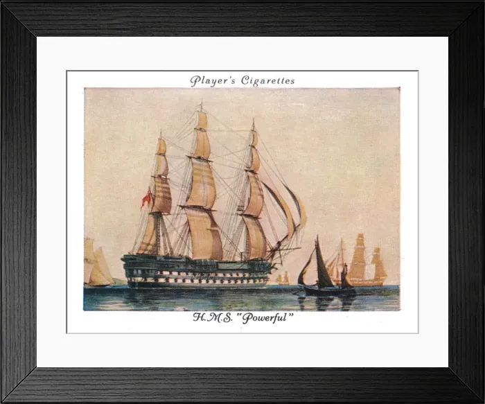 Framed Print : H. M. S. Powerful, 1936. Creator: Unknown Framed Print : H. M. S. Powerful, 1936. Creator: Unknown