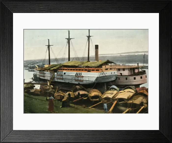 Framed Print : Hanoi. Bords Du Fleuve Rouge, (Hanoi. On the Banks of the Red River), 1900. Creator: Unknown Framed Print : Hanoi. Bords Du Fleuve Rouge, (Hanoi. On the Banks of the Red River), 1900. Creator: Unknown