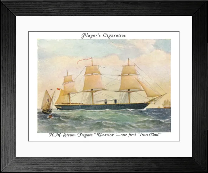 Framed Print : H. M. Steam Frigate Warrior --our first Iron-Clad, 1936. Creator: Unknown Framed Print : H. M. Steam Frigate Warrior --our first Iron-Clad, 1936. Creator: Unknown