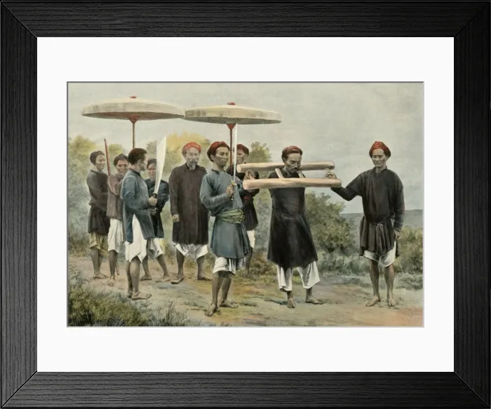 Framed Print : Condamne Condamne Marchant Au Supplice, ( The Condemned Walking in Punishment), 1900 Framed Print : Condamne Condamne Marchant Au Supplice, ( The Condemned Walking in Punishment), 1900