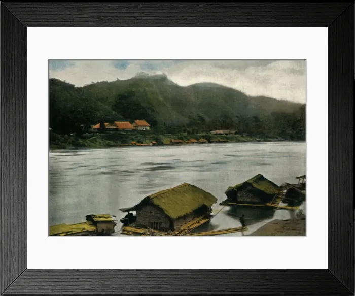 Framed Print : Poste De Trai-Hut, (Stilt House), 1900. Creator: Unknown Framed Print : Poste De Trai-Hut, (Stilt House), 1900. Creator: Unknown