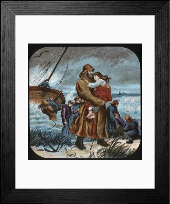 Framed Print : Saved!, c1900. Creator: Unknown Framed Print : Saved!, c1900. Creator: Unknown