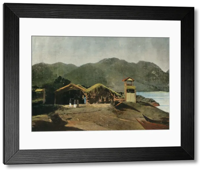 Framed Print : Tuyen-Quan - Poste Optique, (Tuyen Quan - Lookout Tower), 1900. Creator: Unknown Framed Print : Tuyen-Quan - Poste Optique, (Tuyen Quan - Lookout Tower), 1900. Creator: Unknown