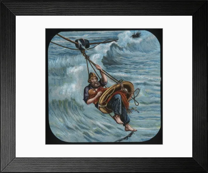 Framed Print : To the rescue: the life-buoy, c1900. Creator: Unknown