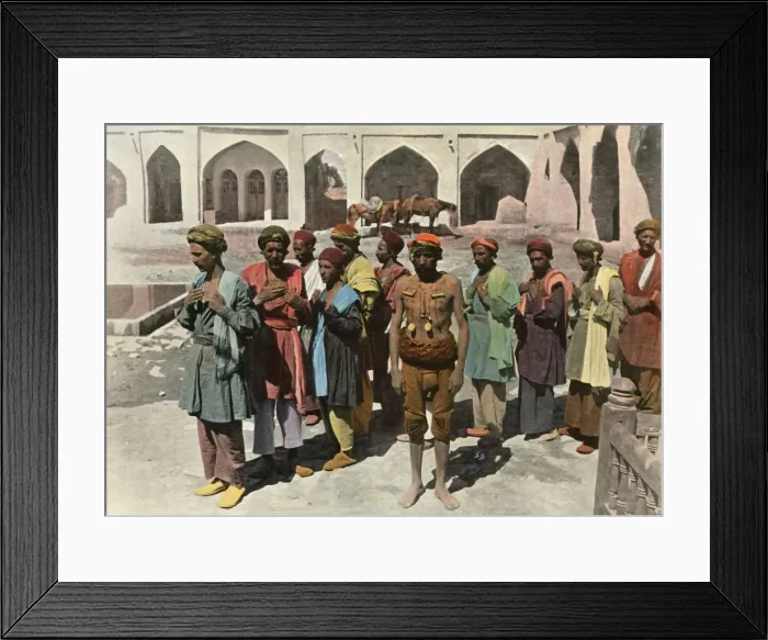 Framed Print : Teheran. Procession De Derviches Martyrs, (Procession of Dervish Martyrs), 1900 Framed Print : Teheran. Procession De Derviches Martyrs, (Procession of Dervish Martyrs), 1900