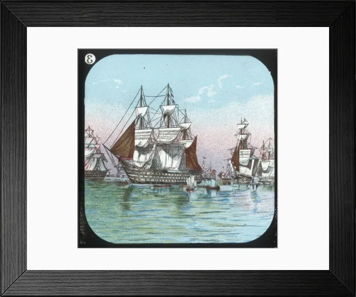 Framed Print : The Fleet at Spithead, 1853, c1900. Creator: Unknown Framed Print : The Fleet at Spithead, 1853, c1900. Creator: Unknown