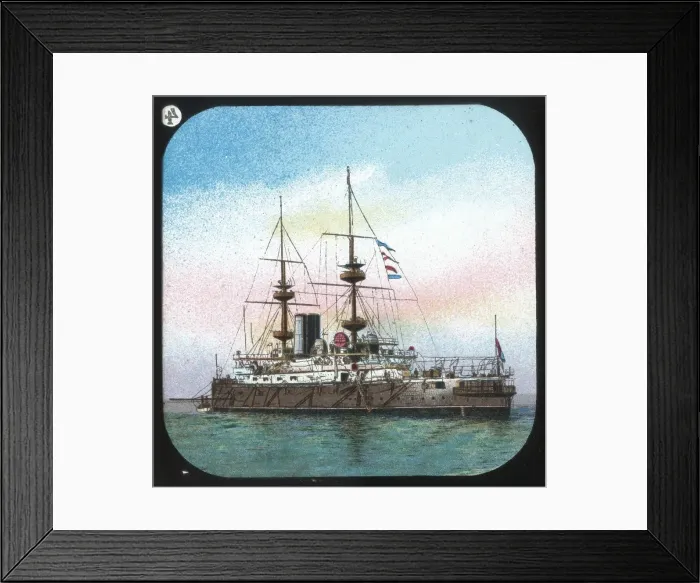 Framed Print : A Modern Battleship -- H. M. S. Jupiter, c1900. Creator: Unknown Framed Print : A Modern Battleship -- H. M. S. Jupiter, c1900. Creator: Unknown