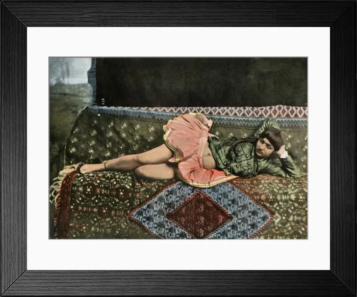 Framed Print : Persane Dans Le Harem, (Persian in the Harem), 1900. Creator: Unknown Framed Print : Persane Dans Le Harem, (Persian in the Harem), 1900. Creator: Unknown