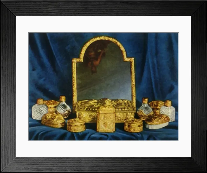 Framed Print : Silver-Gilt Toilet Service, 1938. Creator: Unknown Framed Print : Silver-Gilt Toilet Service, 1938. Creator: Unknown
