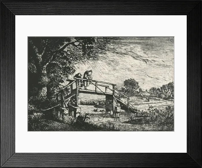 Framed Print : The Angler, 1906. Creator: Adriaen van Ostade Framed Print : The Angler, 1906. Creator: Adriaen van Ostade