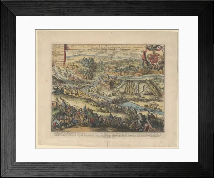 Framed Print : The Siege of Trembowla in 1675, 1690. Artist: Hooghe, Romeyn de (1645-1708) Framed Print : The Siege of Trembowla in 1675, 1690. Artist: Hooghe, Romeyn de (1645-1708)