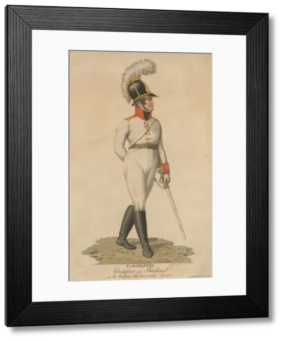 Framed Print : Portrait of Grand Duke Constantine Pavlovich of Russia (1779-1831), 1807. Artist: Henne Framed Print : Portrait of Grand Duke Constantine Pavlovich of Russia (1779-1831), 1807. Artist: Henne