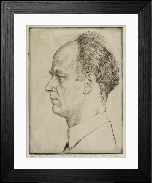 Framed Print : Portrait of Wilhelm Furtwangler (1886-1954), 1928 Framed Print : Portrait of Wilhelm Furtwangler (1886-1954), 1928
