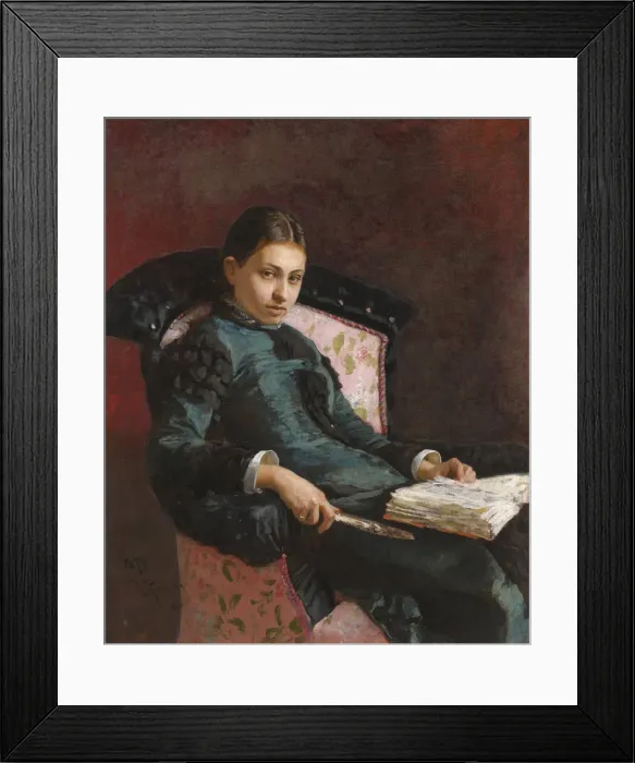 Framed Print : Portrait of the artists wife, Vera Repina, 1878. Artist: Repin, Ilya Yefimovich Framed Print : Portrait of the artists wife, Vera Repina, 1878. Artist: Repin, Ilya Yefimovich