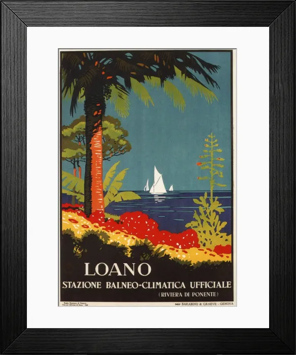 Framed Print : Loano, 1929. Artist: Craffonara, Aurelio (1875-1945) Framed Print : Loano, 1929. Artist: Craffonara, Aurelio (1875-1945)