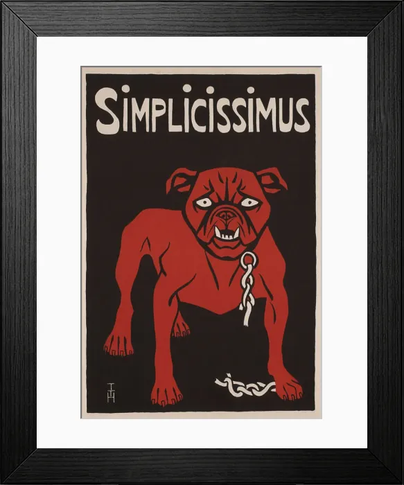 Framed Print : Simplicissimus, 1896. Artist: Heine, Thomas Theodor (1867-1948) Framed Print : Simplicissimus, 1896. Artist: Heine, Thomas Theodor (1867-1948)