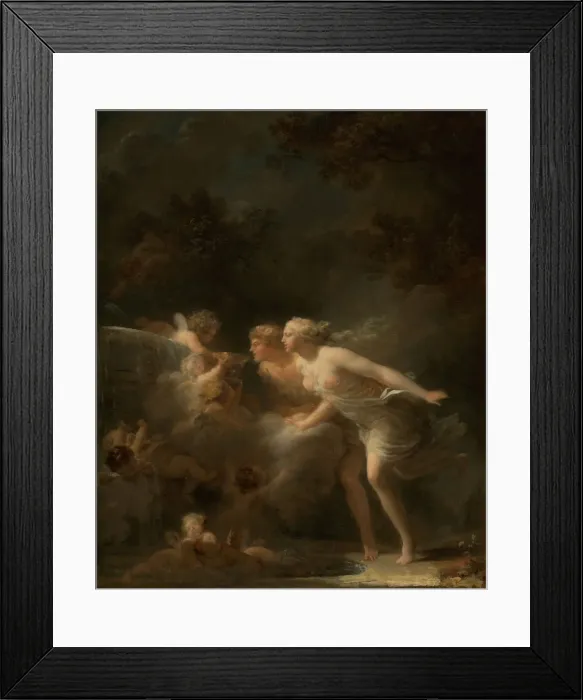 Framed Print : The Fountain of Love, c. 1785. Artist: Fragonard, Jean Honore (1732-1806) Framed Print : The Fountain of Love, c. 1785. Artist: Fragonard, Jean Honore (1732-1806)