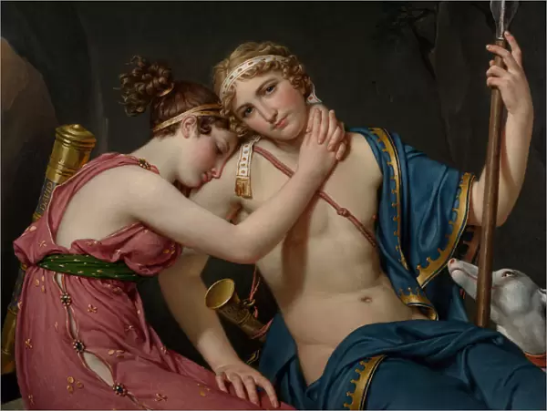The Farewell of Telemachus and Eucharis, 1818. Artist: David, Jacques Louis (1748-1825)