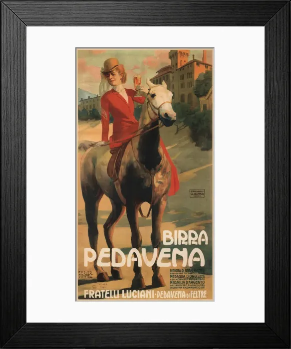 Framed Print : Birra Pedavena, 1900s-1910s. Artist: Erler, Erich (1870-1946) Framed Print : Birra Pedavena, 1900s-1910s. Artist: Erler, Erich (1870-1946)