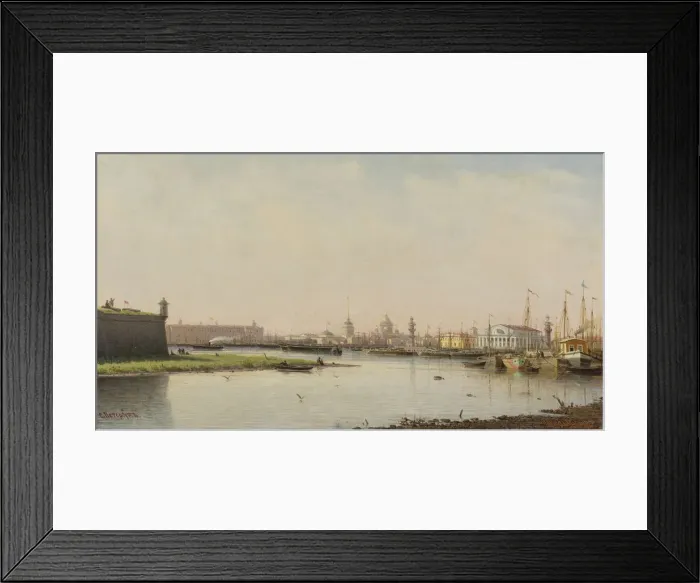 Framed Print : View of Saint Petersburg. Artist: Vereshchagin, Pyotr Petrovich (1836-1886) Framed Print : View of Saint Petersburg. Artist: Vereshchagin, Pyotr Petrovich (1836-1886)