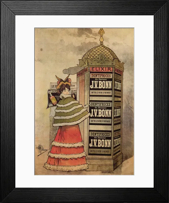 Framed Print : Elixir-Dentifrices du Docteur J. V. Bonn, 1893. Artist: Guillaume, Albert (1873-1942)