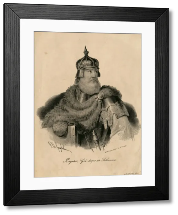 Framed Print : Kestutis, Grand Duke of Lithuania, 1840. Artist: Anonymous Framed Print : Kestutis, Grand Duke of Lithuania, 1840. Artist: Anonymous