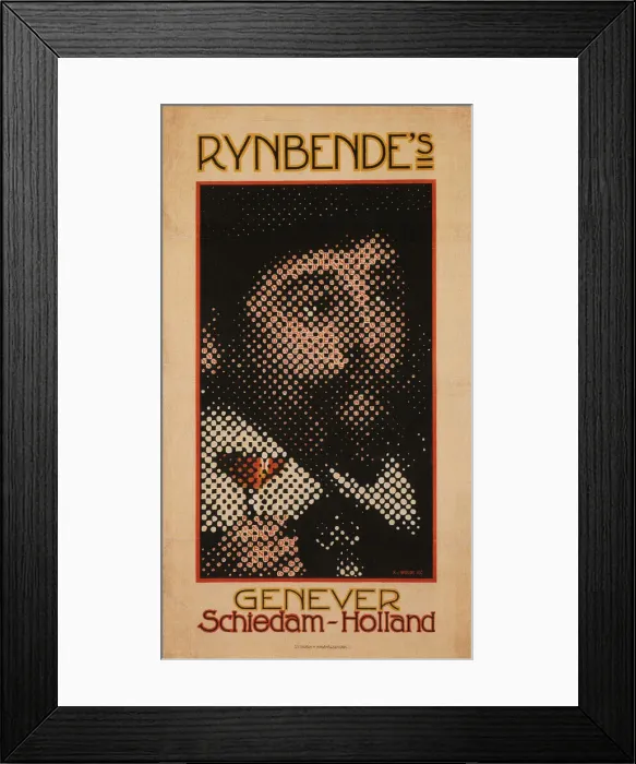 Framed Print : Rynbendes Genever Schiedam, c. 1910. Artist: Van Wolde, Ferdinand (1891-1945) Framed Print : Rynbendes Genever Schiedam, c. 1910. Artist: Van Wolde, Ferdinand (1891-1945)