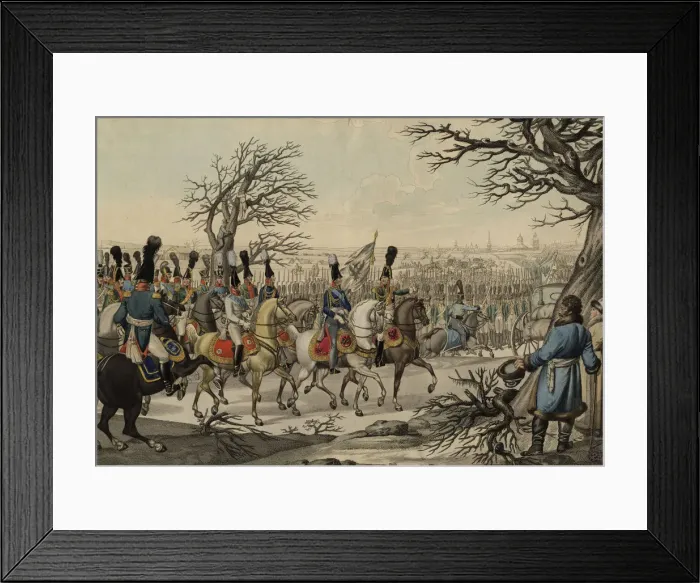 Framed Print : Tsar Alexander I and King Frederick William III before the troops, ca 1813. Artist Framed Print : Tsar Alexander I and King Frederick William III before the troops, ca 1813. Artist