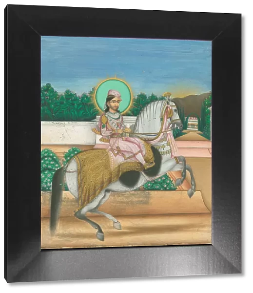 Sheodan Singh, Maharaja of Alwar, ca 1820. Artist: Indian Art