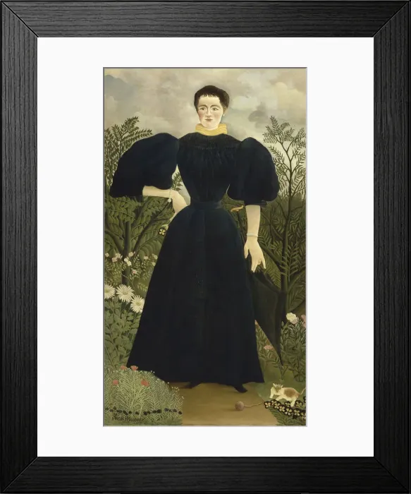 Framed Print : Portrait of Madame M, 1895-1897. Artist: Rousseau, Henri Julien Felix (1844-1910) Framed Print : Portrait of Madame M, 1895-1897. Artist: Rousseau, Henri Julien Felix (1844-1910)