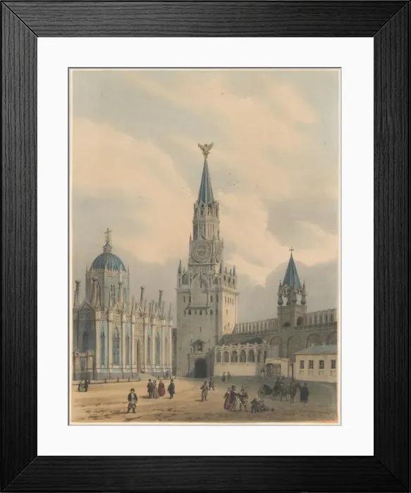 Framed Print : The Spasskaya Tower (Saviour Gates) and Saint Catherine Church of Ascension Convent Framed Print : The Spasskaya Tower (Saviour Gates) and Saint Catherine Church of Ascension Convent