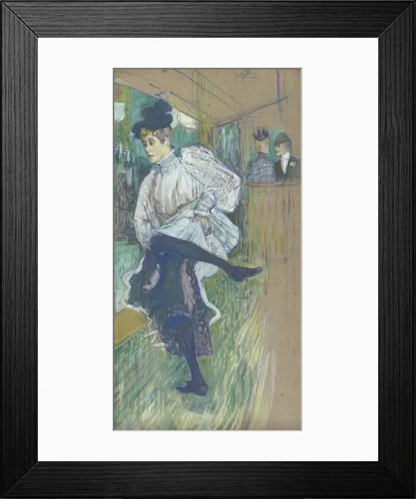 Framed Print : Jane Avril Dancing, ca 1892. Artist: Toulouse-Lautrec, Henri, de (1864-1901) Framed Print : Jane Avril Dancing, ca 1892. Artist: Toulouse-Lautrec, Henri, de (1864-1901)