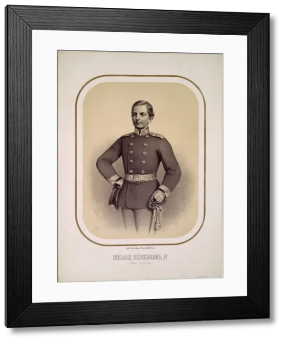 Framed Print : Milan I (1854-1901), King of Serbia, c. 1869. Artist: Anonymous Framed Print : Milan I (1854-1901), King of Serbia, c. 1869. Artist: Anonymous