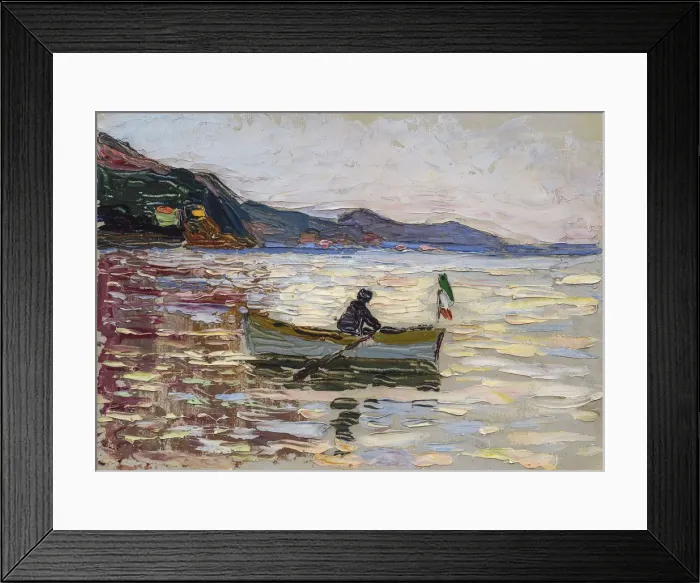 Framed Print : Rapallo. Boat On The Sea, 1906. Artist: Kandinsky, Wassily Vasilyevich (1866-1944) Framed Print : Rapallo. Boat On The Sea, 1906. Artist: Kandinsky, Wassily Vasilyevich (1866-1944)