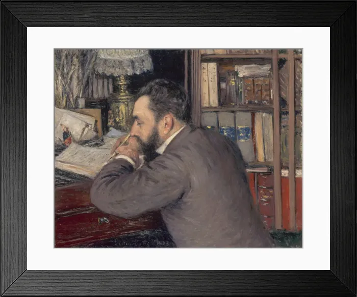Framed Print : Henri Cordier (1849-1925), 1883. Artist: Caillebotte, Gustave (1848-1894) Framed Print : Henri Cordier (1849-1925), 1883. Artist: Caillebotte, Gustave (1848-1894)