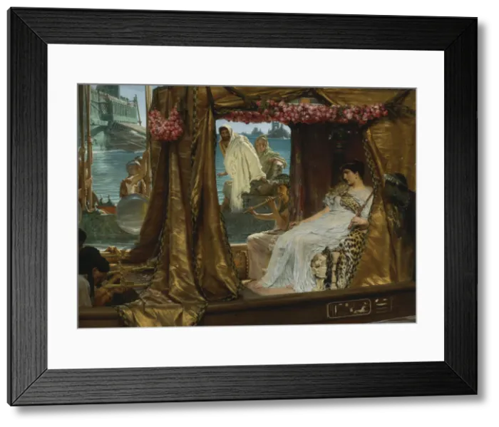 Framed Print : The Meeting of Antony and Cleopatra, 1885. Artist: Alma-Tadema, Sir Lawrence (1836-1912)