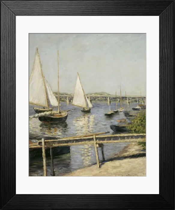 Framed Print : Sailing Boats at Argenteuil, c. 1888. Artist: Caillebotte, Gustave (1848-1894) Framed Print : Sailing Boats at Argenteuil, c. 1888. Artist: Caillebotte, Gustave (1848-1894)