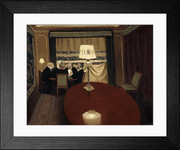 Framed Print : The Poker Game, 1902. Artist: Vallotton, Felix Edouard (1865-1925) Framed Print : The Poker Game, 1902. Artist: Vallotton, Felix Edouard (1865-1925)