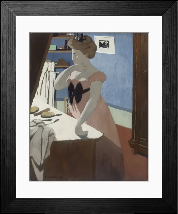 Framed Print : Misia at Her Dressing Table, 1898. Artist: Vallotton, Felix Edouard (1865-1925) Framed Print : Misia at Her Dressing Table, 1898. Artist: Vallotton, Felix Edouard (1865-1925)