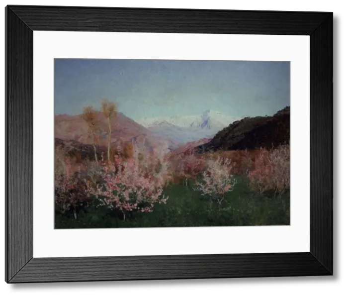 Framed Print : Spring in Italy, 1890. Artist: Levitan, Isaak Ilyich (1860-1900) Framed Print : Spring in Italy, 1890. Artist: Levitan, Isaak Ilyich (1860-1900)