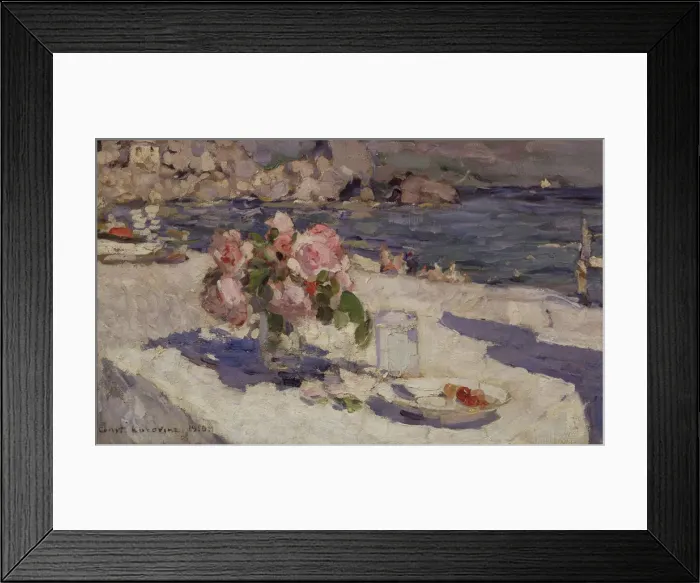 Framed Print : At the seashore, 1910. Artist: Korovin, Konstantin Alexeyevich (1861-1939) Framed Print : At the seashore, 1910. Artist: Korovin, Konstantin Alexeyevich (1861-1939)