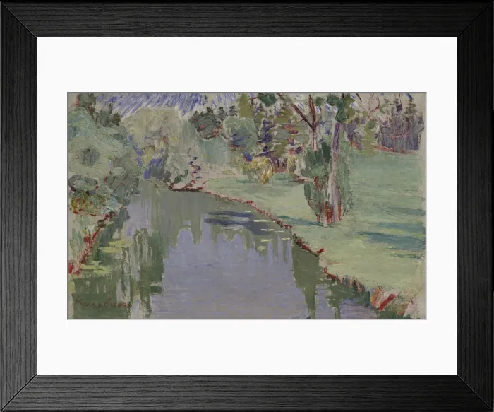 Framed Print : At the Slavyanka river, 1909. Artist: Kulbin, Nikolai Ivanovich (1868-1917) Framed Print : At the Slavyanka river, 1909. Artist: Kulbin, Nikolai Ivanovich (1868-1917)