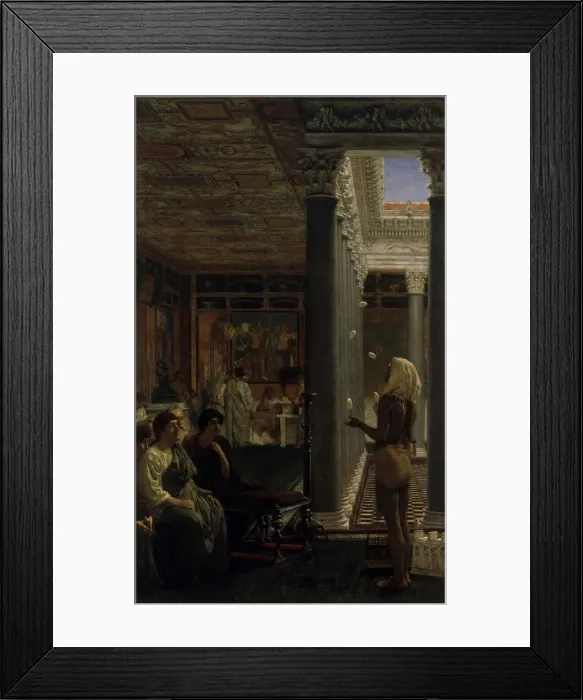 Framed Print : A juggler, 1870. Artist: Alma-Tadema, Sir Lawrence (1836-1912) Framed Print : A juggler, 1870. Artist: Alma-Tadema, Sir Lawrence (1836-1912)