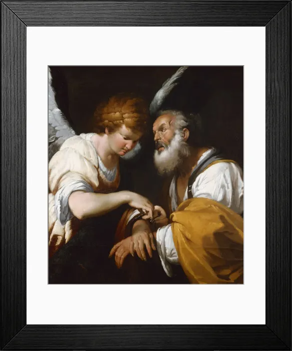Framed Print : The Liberation of Saint Peter, c. 1635. Artist: Strozzi, Bernardo (1581-1644)