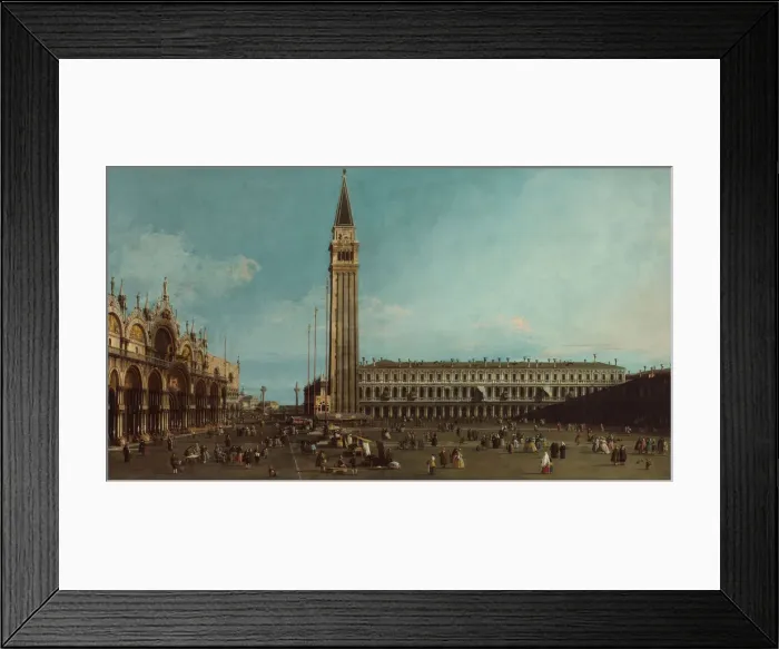 Framed Print : The Piazza San Marco, Venice, 1742-1745. Artist: Canaletto (1697-1768) Framed Print : The Piazza San Marco, Venice, 1742-1745. Artist: Canaletto (1697-1768)