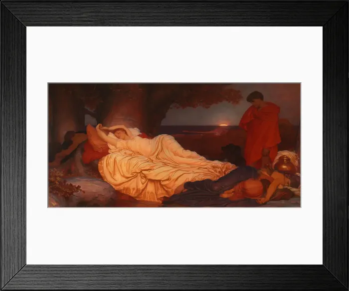Framed Print : Cymon and Iphigenia, 1884. Artist: Leighton, Frederic, 1st Baron Leighton (1830-1896) Framed Print : Cymon and Iphigenia, 1884. Artist: Leighton, Frederic, 1st Baron Leighton (1830-1896)