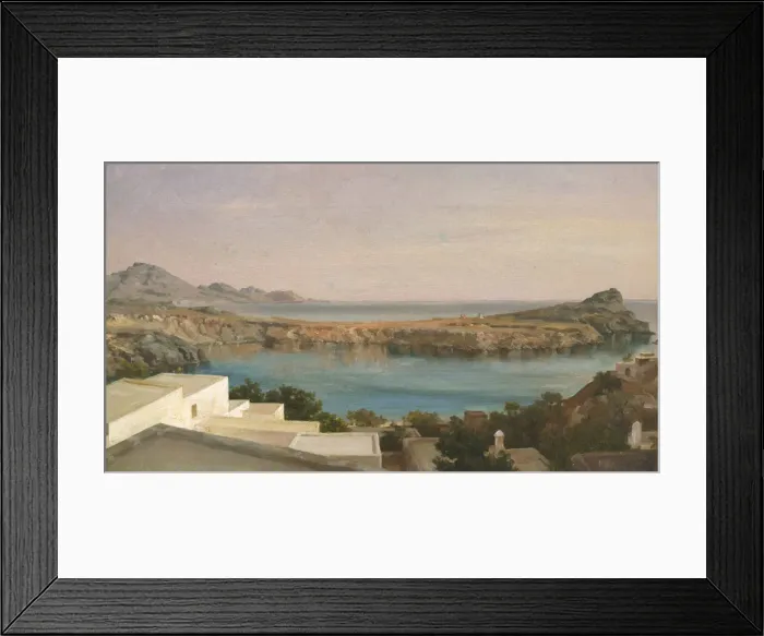 Framed Print : Lindos, Rhodes, ca 1860-1870. Artist: Leighton, Frederic, 1st Baron Leighton (1830-1896) Framed Print : Lindos, Rhodes, ca 1860-1870. Artist: Leighton, Frederic, 1st Baron Leighton (1830-1896)